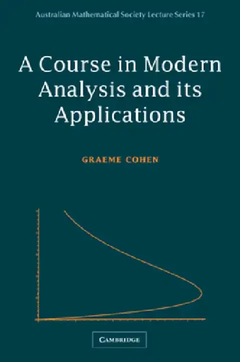 Cover of Course Modern Analysis Applications