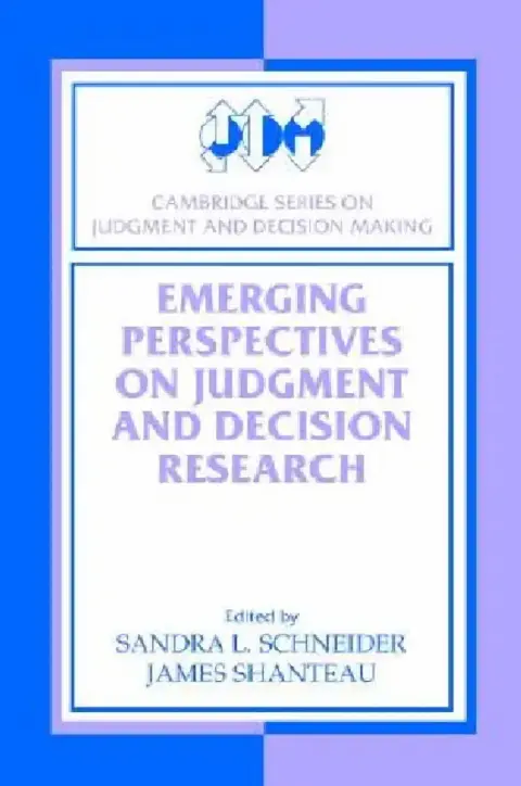Cover of Emerging Perspectve Decision Resrch