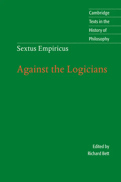 Cover of Sextus Empiricus