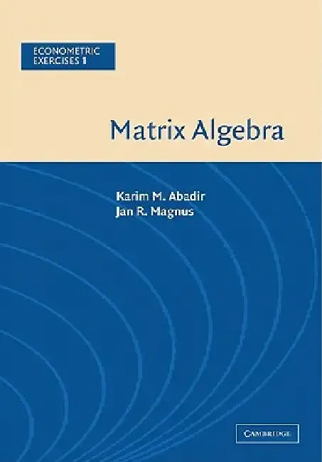 Cover of Matrix Algebra
