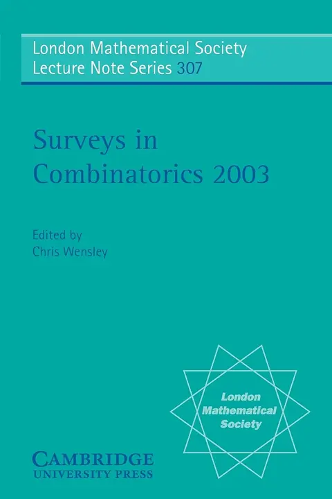 Cover of Surveys in Combinatorics 2003