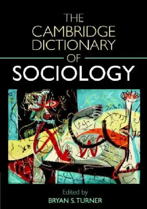 Cover of Cambridge Dictionary of Sociology