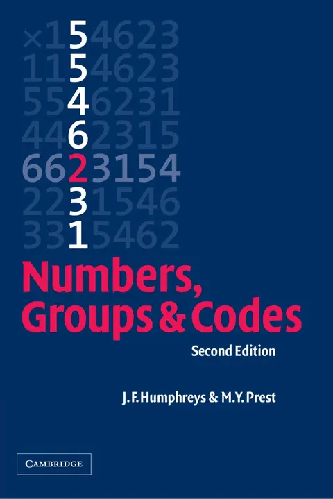 Cover of Numbers, Groups and Codes