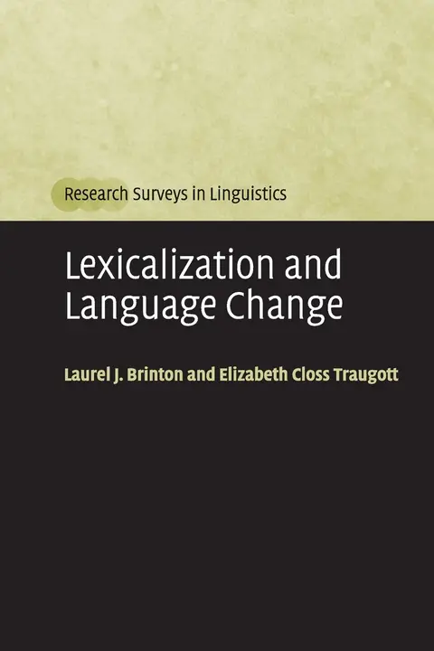 Cover of Lexicalization and Language Change