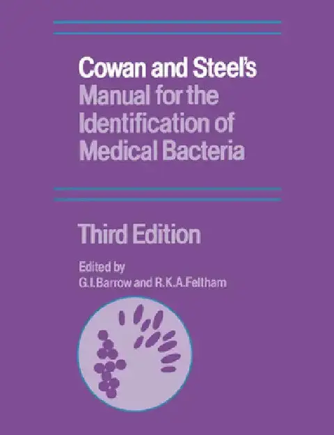 Cover of Cowan and Steel's Manual for the Identification of Medical Bacteria