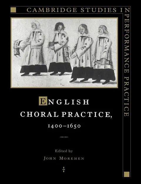 Cover of English Choral Practice, 1400–1650