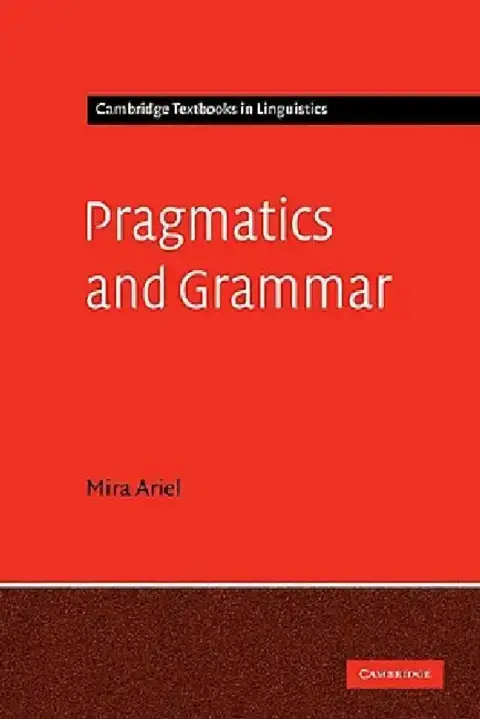 Cover of Pragmatics and Grammar