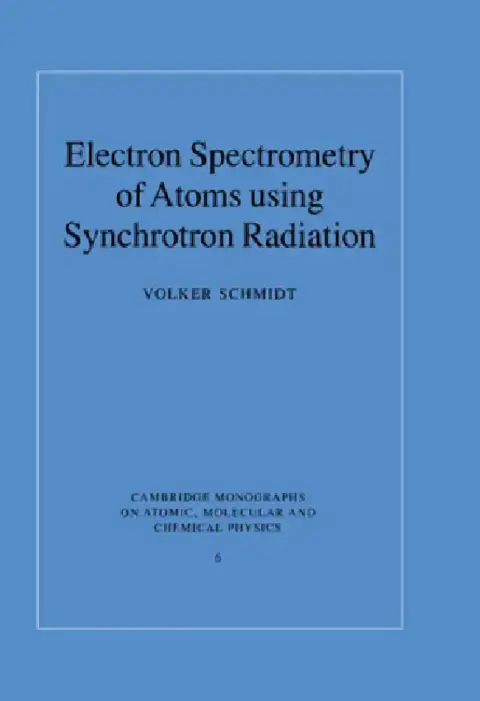 Cover of Electron Spectrometry of Atoms using Synchrotron Radiation