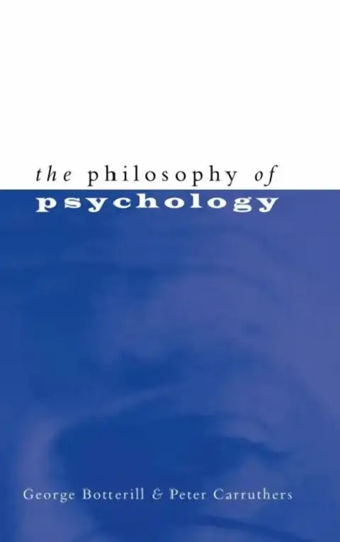 Cover of The Philosophy of Psychology