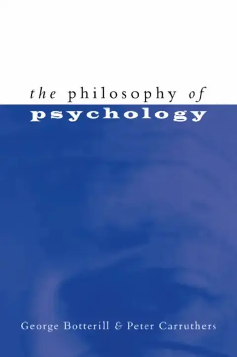 Cover of The Philosophy of Psychology