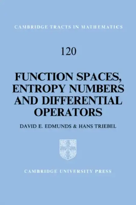 Cover of Function Spaces, Entropy Numbers, Differential Operators