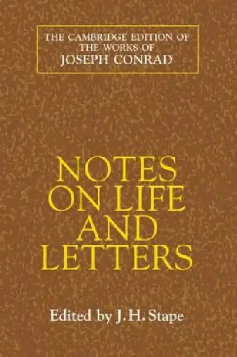 Cover of Notes on Life and Letters