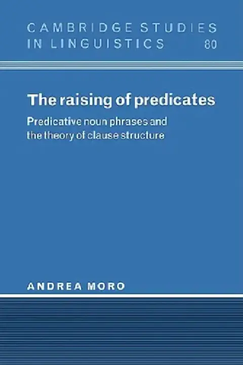 Cover of The Raising of Predicates
