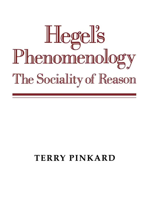 Cover of Hegel's Phenomenology