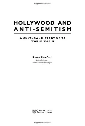 Cover of Hollywood and Anti-Semitism