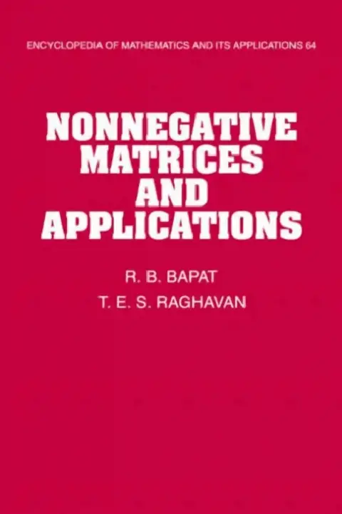 Cover of Nonnegative Matrices and Applications
