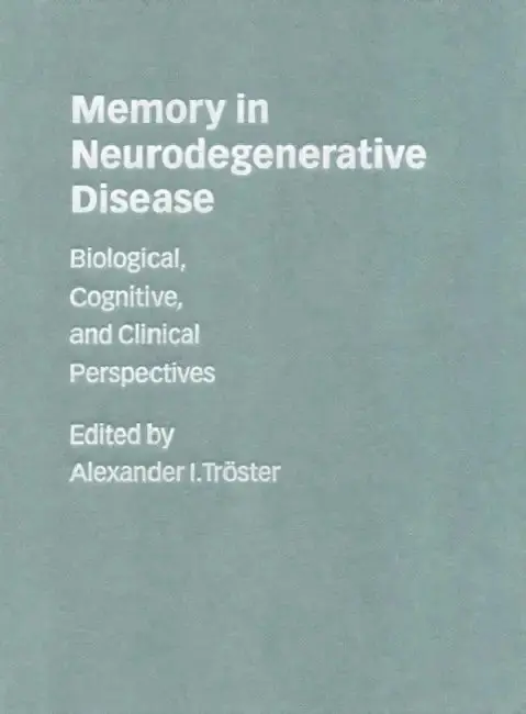 Cover of Memory in Neurodegenerative Disease