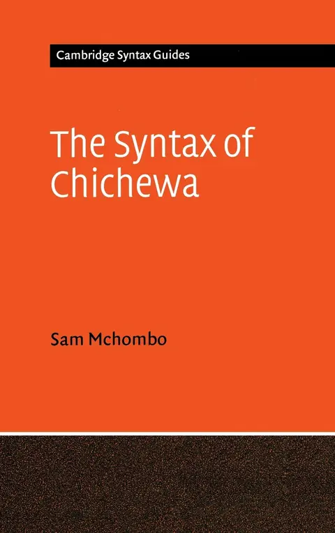 Cover of The Syntax of Chichewa