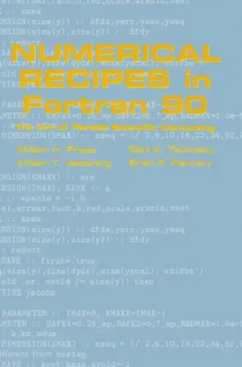 Cover of Numerical Recipes in FORTRAN 90