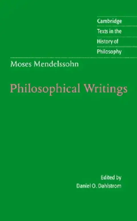 Cover of Moses Mendelssohn
