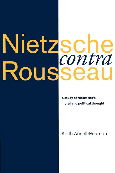 Cover of Nietzsche contra Rousseau