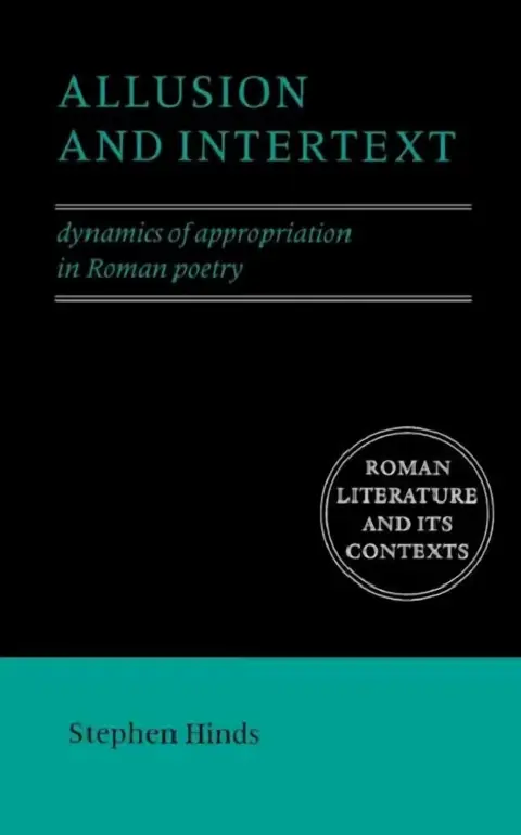 Cover of Allusion and Intertext