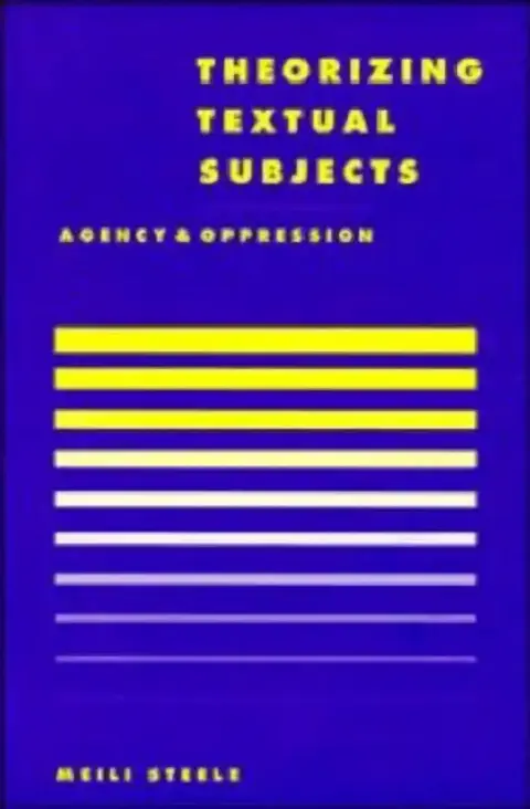 Cover of Theorising Textual Subjects