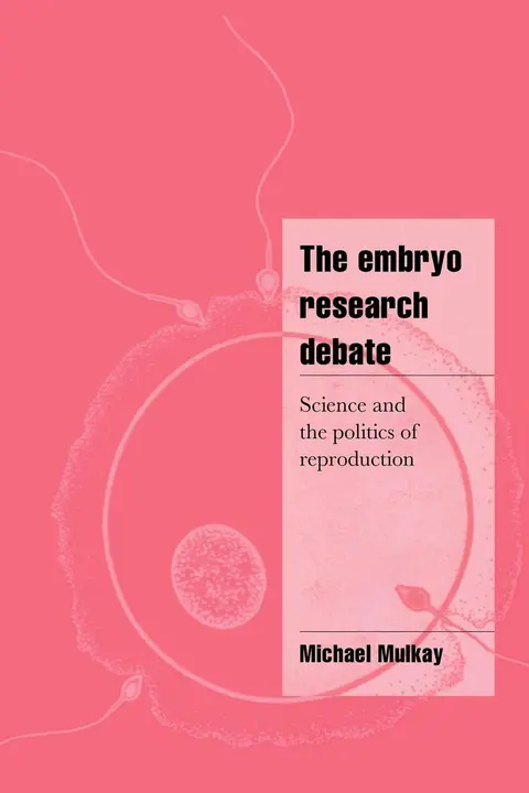 Cover of The Embryo Research Debate