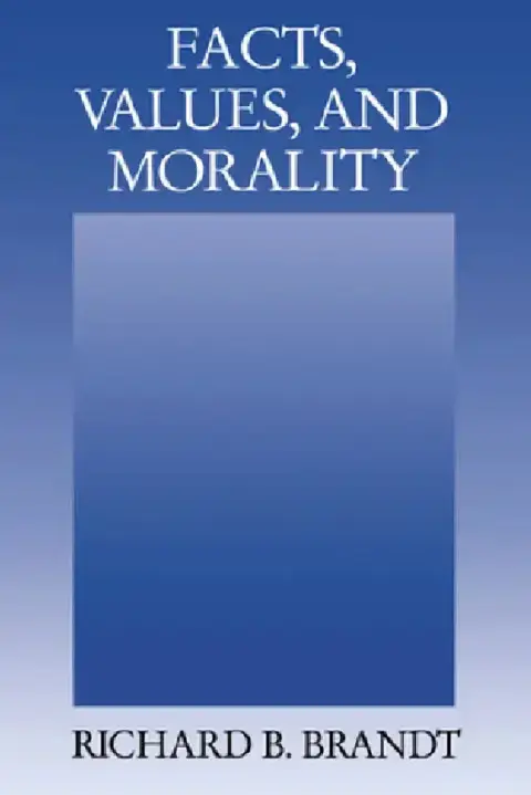 Cover of Facts, Values, and Morality