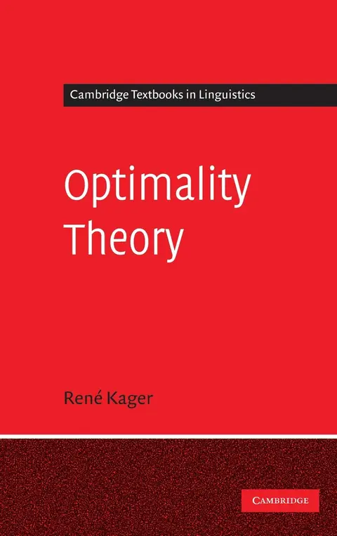 Cover of Optimality Theory