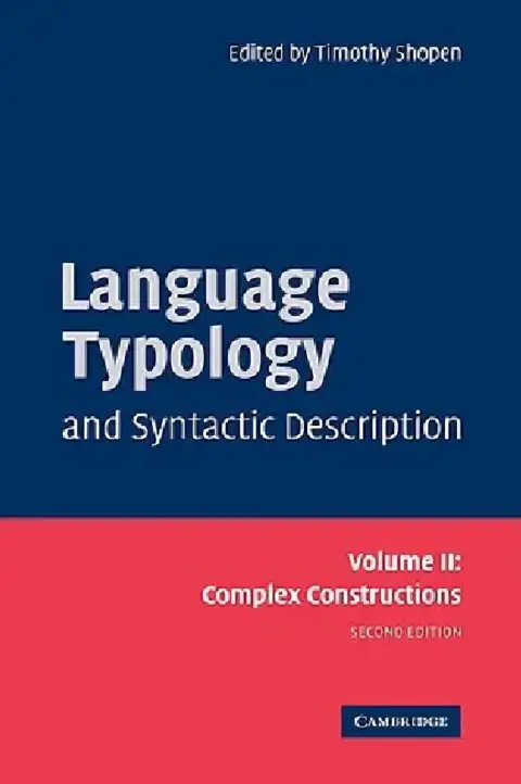 Cover of Language Typology and Syntactic Description