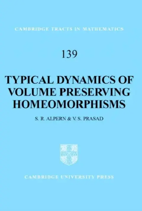 Cover of Typical Dynamics of Volume Preserving Homeomorphisms