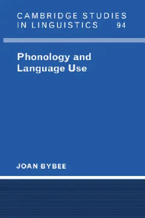 Cover of Phonology and Language Use