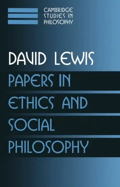 Cover of Papers in Ethics and Social Philosophy
