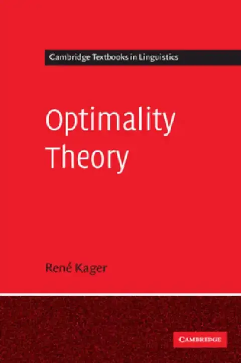 Cover of Optimality Theory