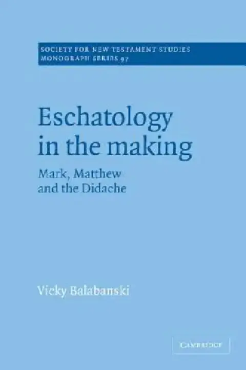 Cover of Eschatology in the Making