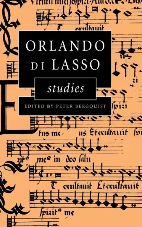 Cover of Orlando di Lasso Studies