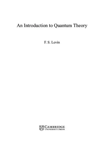 Cover of An Introduction to Quantum Theory