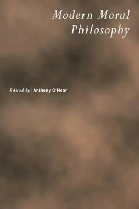Cover of Modern Moral Philosophy