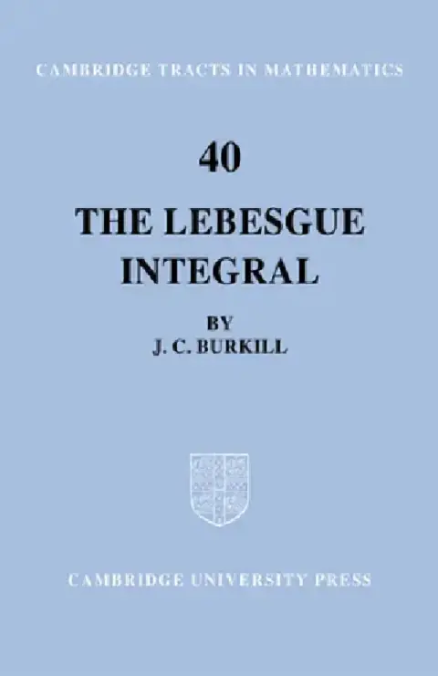 Cover of The Lebesgue Integral