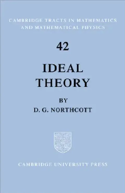 Cover of Ideal Theory