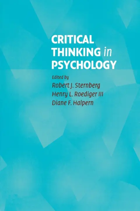 Cover of Critical Thinking in Psychology