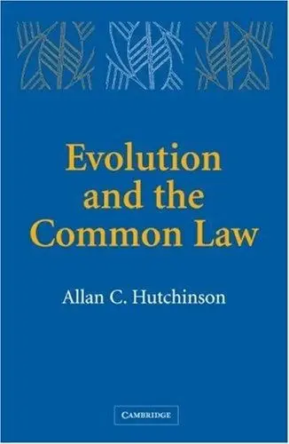 Cover of Evolution and the Common Law