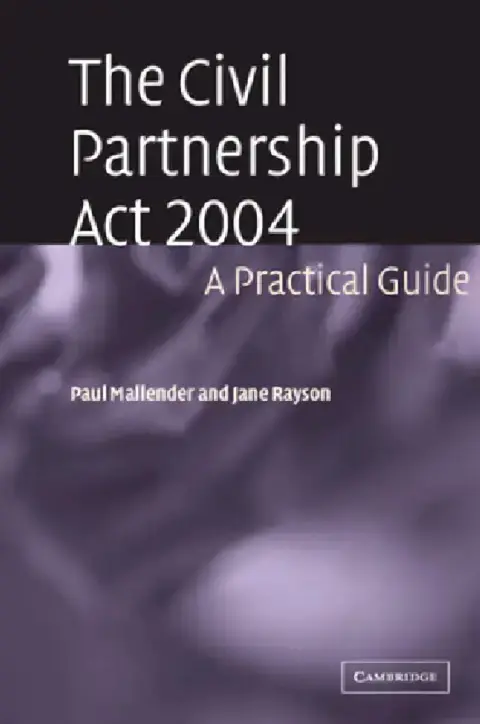 Cover of The Civil Partnership ACT 2004