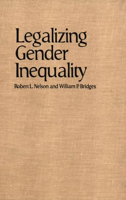Cover of Legalizing Gender Inequality