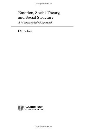Cover of Emotion, Social Theory, and Social Structure