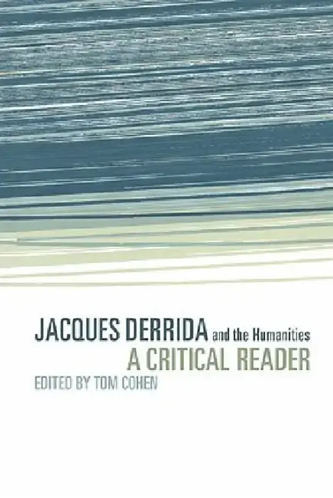 Cover of Jacques Derrida and the Humanities