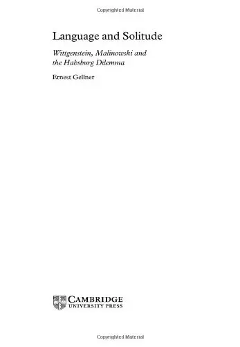 Cover of Language and Solitude
