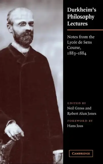 Cover of Durkheim's Philosophy Lectures