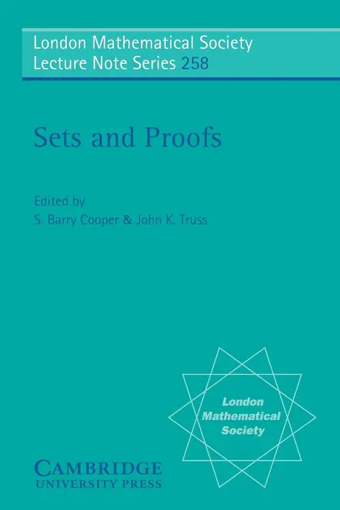 Cover of Sets and Proofs